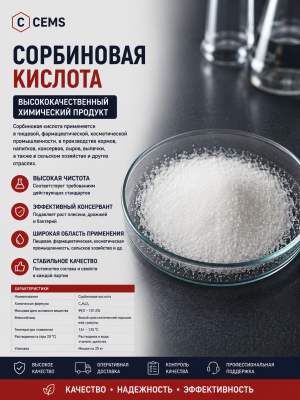 Сорбиновая кислота — CEMS