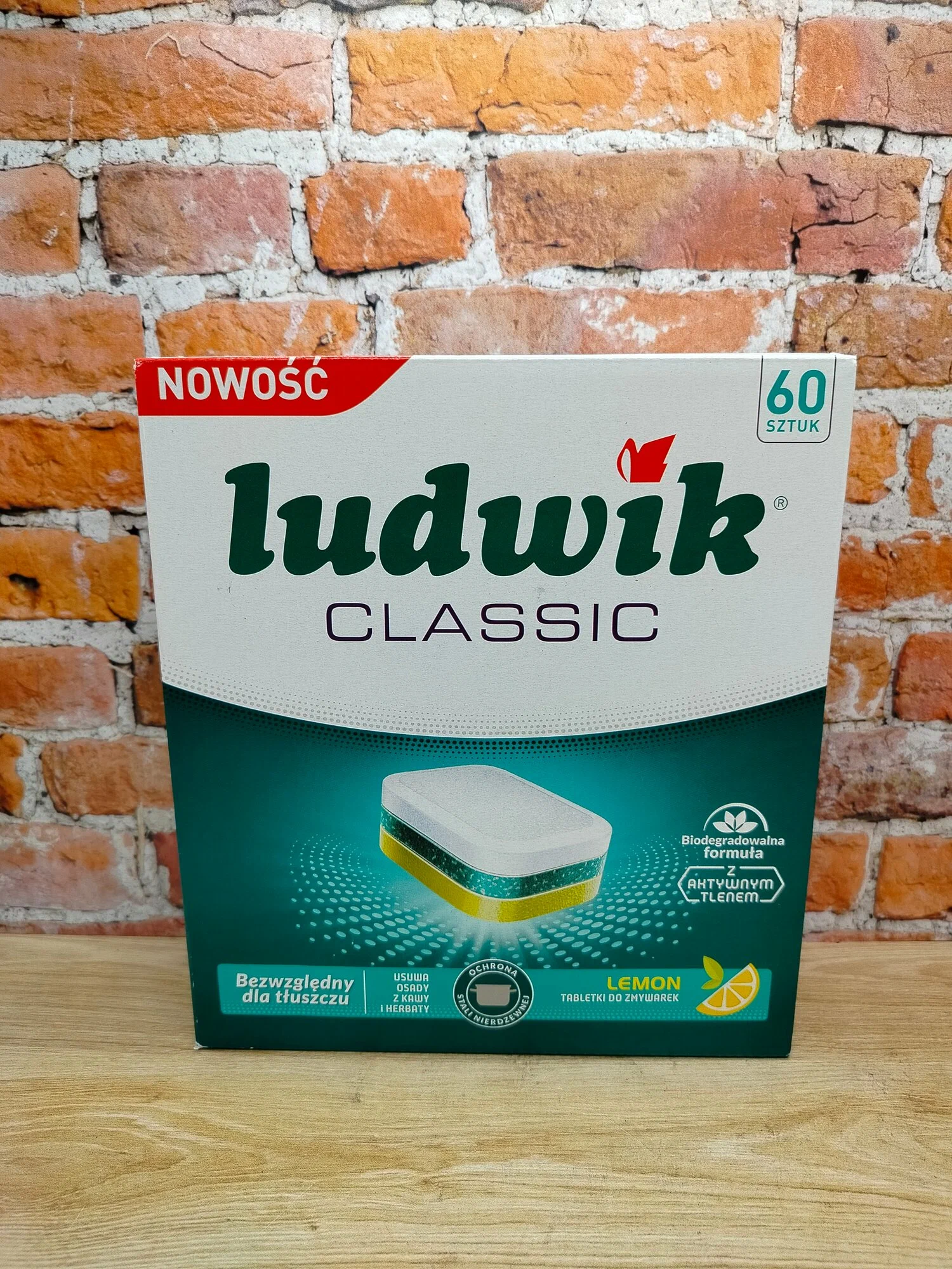 Ludwik Classic Active Oxy Power Таблетки для посудомоечных машин запах лимона 60 шт — купить в Алматы