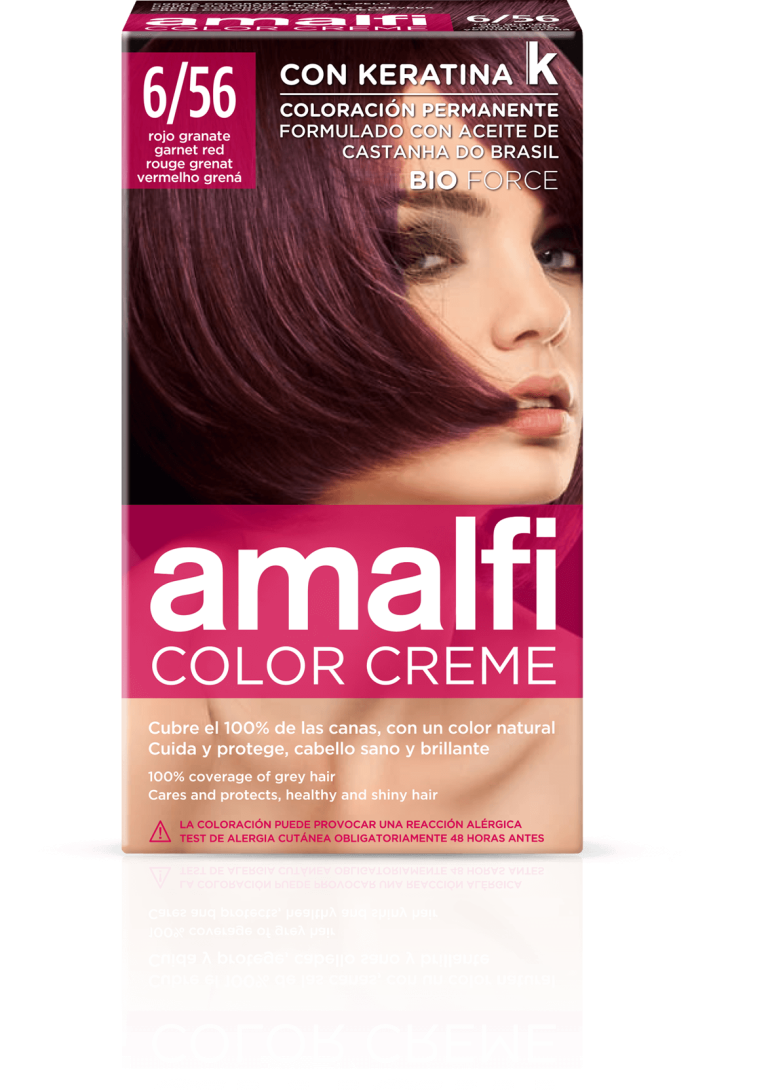 AMALFI КРАСКА ДЛЯ ВОЛОС 6/56 ТЕМНО-КРАСНЫЙ DEEP-RED — купить в Алматы