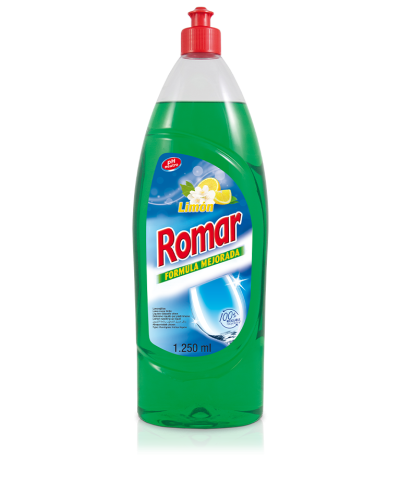 Концентрированное средство для мытья посуды с лимоном Romar 1250 мл — купить в Алматы
