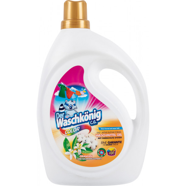 Гель для стирки Waschkonig COLOR Orangen und Baumwollextrakt 3 л — купить в Алматы