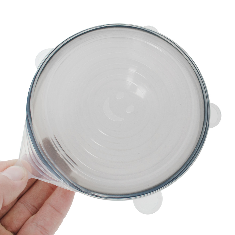 Набор многоразовых силиконовых крышек, 6 шт/уп., Komfi — купить в Алматы