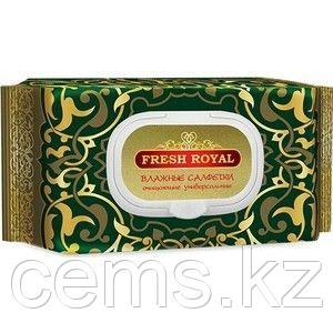 Влажные салфетки очищающие универсальные №150 Fresh Royal — купить в Алматы