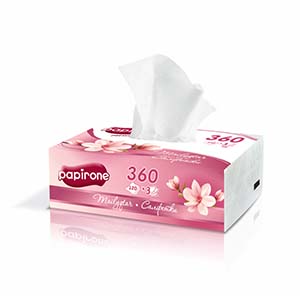 Салфетки бумажные 155*200 мм Papirone pion 360 — купить в Алматы